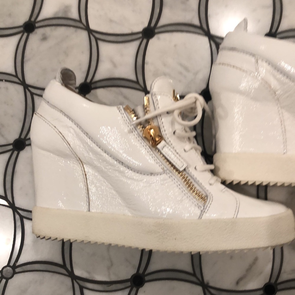 EUC GUSEPPE ZANOTTII WEDGE TENNIS SHOE!